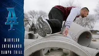 MINIVLOG PARKOUR - ENTRENANDO en un parque de TRIAL en MADRID