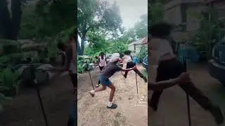 This broom game was a great family game