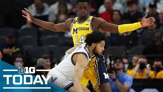 Missed Opportunities in Michigan Loss; Purdue vs. Saint Peter's Preview | B1G Today | March 25, 2022