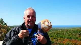 Moose Cabin,(Moose everywhere) Summit Peak Highest Point in Michigan.