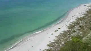 Social distancing on the beach