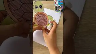 Turtle Craft | Color, Cut and Glue | Fine Motor Skills For Kids #papercraft #cuttingskills