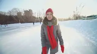 Woman endures extreme cold in ice box for three hours to set record