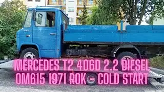 Mercedes T2 406D 2.2D OM615 - cold start/ piękna muzyka silnika #115 #daimler #benz #engine sound