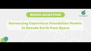 Harnessing Copernicus Foundation Models to Decode Earth from Space - Kick-off webinar