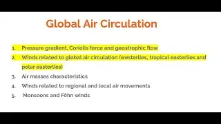 Geography grade 11- Global Air Circulation (part 3)