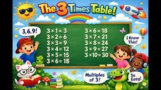 The 3x Table Song for Kids | Learn the 3 Times Tables Fast!