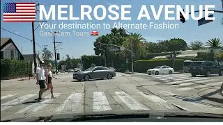 Driving on Melrose Avenue Fashion District || Dash Cam Tours 🚘