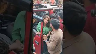 Sangeeta mind blowing entry at car #sangeeta #anupama #anupamaparameswaran #ytshorts #trending