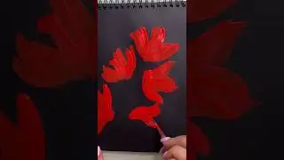 A couple of brush strokes #drawing #draw #drawingtutorial #art #brush  #trend #flowers #flower
