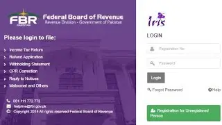How To Creat NTN | Register Yourself on FBR | Iris Login | Become Filer in Pakistan
