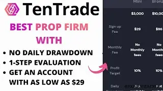 Best Prop Firm With No Daily Drawdown and 1-Step Evaluation For as Low as $29 | Forex Trading