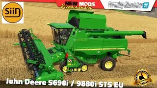FS22 | John Deere S690i / 9880i STS EU (by SiiD Modding) - Farming Simulator 22 New Mods Review 2K60