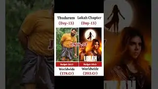 Thudarum Vs Lokah Chapter 1 Movie Comparison Box Office Collection Day 13
