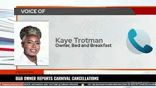 B&B OWNER REPORTS CARNIVAL CANCELLATIONS