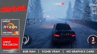 Gravel | AMD Ryzen 5 7430U Gaming Test