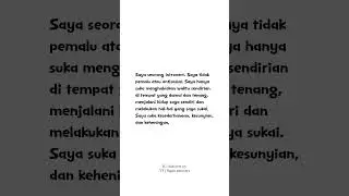 Related gak vert? #introvert #quotes #motivasi #fyp #shorts #sad #sadstatus #viralvideo #poetry #lol