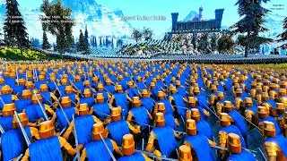 15000 Golden Knights Epic Siege on SCI-FI Army Castle - Ultimate Epic Battle Simulator UEBS