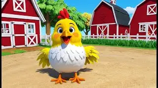 Clucky the Chicken and the Dancing Corn 🌽🐔 | 3D Animated Nursery Rhyme for Kids