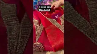 Tissue zari Handwork kurta set
