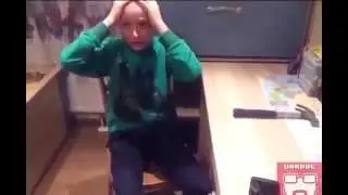 Kid Instantly Regrets Testing His Hammer Proof Phone Case