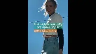 Kısa sa&ccedil;lılar i&ccedil;in kolay sa&ccedil; modeli yapımı🌈