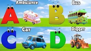 ABC Song Phonics, Transportation Song, ABC Song, Alphabet Educational Song A to Z for kids