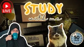 🔴 LIVE Pomodoro Study With Me (50/10 Timer) 🍅 | Calm Fireplace Ambience | Deep Focus With Dr Sana