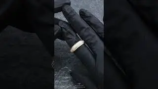 Custom 14k Yellow Gold Man's Textured Wedding Band Casting: Moore's Jewelers