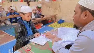 Examination of Rohingya Language Qaida Book students under the Rohingya National Education Board