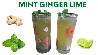 Mint Ginger Lime | Homemade Healthy Juice  | Immunity booster drink