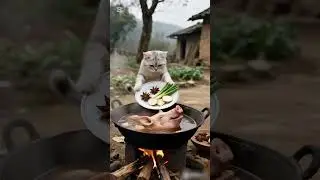 Cat doing work in restaurant #cats #shorts #10million #views #funny