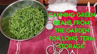 CANNING GREEN BEANS FROM THE GARDEN WITH THE NESCO