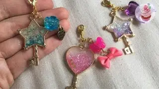 UV ℜesin tutorial: Glitter wand charms