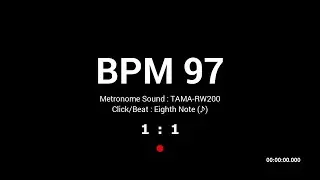 Metronome BPM 97 / Hi-hat / 8th