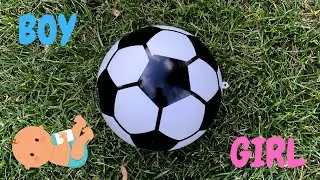 Soccer ball Baby Gender Reveal | BABY #2