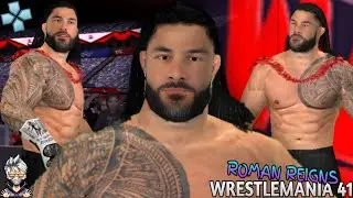 WWE 2K25 PSP: ROMAN REIGNS WRESTLEMANIA 41 MOD | TEXTURE + PAC | PPSSPP | MODDER MAX