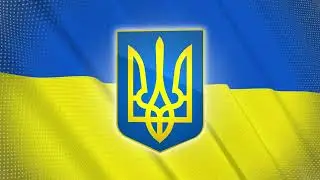 5 MINUTES OF UKRAINE COUNTRY FLAG AND COAT OF ARMS LOOP BACKGROUND FREE COPYRIGHT VIDEO