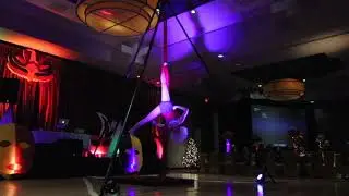 Aerial Silks Clown Act by Chelsea Sphere