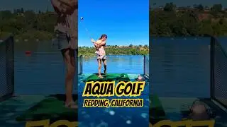 Golf Balls Into the River?! Aqua Golf Challenge in Redding #golf #drivingrange #aquagolf #redding