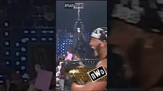 Sting zip-lines to the ring to confront Hollywood Hulk Hogan WCW Monday Nitro