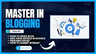 Best Blogging Course🔥how to submit website to google search console🔥#BloggingClass7