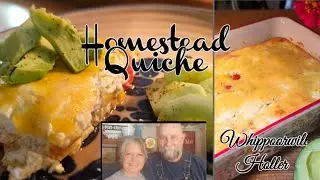 Using your Garden Produce for a Homestead Quiche!Frugal ,Delicious,Easy!