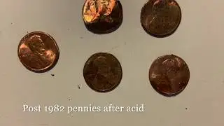 Difference Between Pre 1982 And Post 1982 Pennies - Science Fair