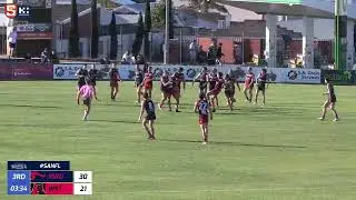 Rd 3 Hostplus SANFL Snapshot - West's Sam Frost snaps on left in traffic