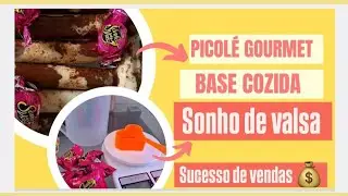 PICOLÉ GOURMET  SONHO DE VALSA 🍬🍫 / SUPER CREMOSO  #receitas #rendaextra  #picolé #sacolegourmet