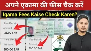 एकामा फीस चैक करने का नया तरीका | How To Check Iqama Fees Online