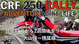 #CRF250rallyで行く🏍️＃千葉林道ツーリング【＃大山線＃横尾線】😃仕上がりましたが😰💦２本まとめて✌️いってみよう🫵