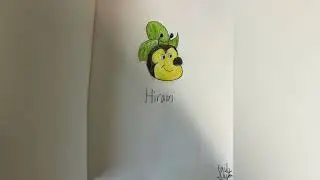 Drawings of Fearless Fly/Hiram the Fly from The Milton the Monster Show