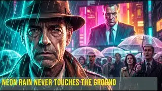 Neon Rain Never Touches the Ground | Sci-Fi Noir Mystery Short Story
